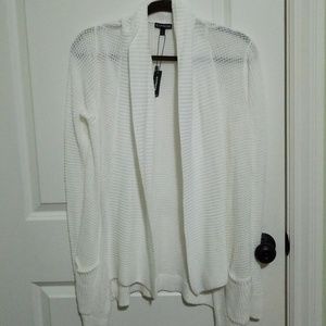 Knit draped cardigan